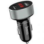 Автомобильное зарядное устройство 2xUSB 2100mA Hoco Z26 High Praise с индикатором (черное)