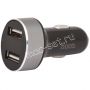 Автомобильное зарядное устройство 2xUSB 2100mA Hoco Z26 High Praise с индикатором (черное)