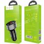 Автомобильное зарядное устройство 2xUSB 2100mA Hoco Z26 High Praise с индикатором (черное)