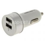 Автомобильное зарядное устройство 2xUSB 1000mA Red Line C19 (серебристое)