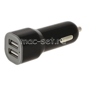 Автомобильное зарядное устройство 2xUSB 1000mA Red Line Lite AC-1A (черное)