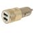 Автомобильное зарядное устройство 2xUSB 2400mA Ainy EB-018L (золотистое)