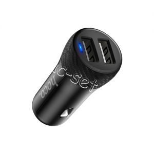 Автомобильное зарядное устройство 2xUSB 3400mA Hoco Z21 Ascender (черное)
