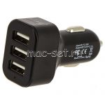 Автомобильное зарядное устройство 3xUSB 3100mA Ainy EB-025A (черное)