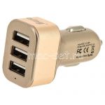 Автомобильное зарядное устройство 3xUSB 3100mA Ainy EB-025L (золотистое)