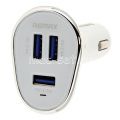 Автомобильное зарядное устройство 3xUSB 6300mA Remax RCC-302 (белое)