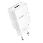 Сетевое зарядное устройство 1xUSB 2100mA Borofone BA20A Sharp (белое)