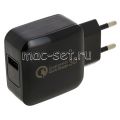 Сетевое зарядное устройство 1xUSB 2400mA Red Line NQC-4 (черное)