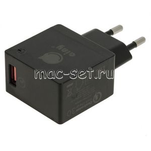 Сетевое зарядное устройство 1xUSB 3000mA Ainy EA-038A Quick Сharge (черное)