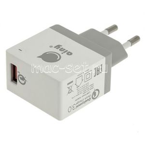 Сетевое зарядное устройство 1xUSB 3000mA Ainy EA-038B Quick Сharge (белое)