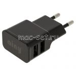 Сетевое зарядное устройство 2xUSB 2100mA Ainy EA-031A (черное)