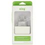 Сетевое зарядное устройство 2xUSB 3400mA Ainy EA-033B (белое)