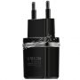 Сетевое зарядное устройство 2xUSB 2400mA Hoco C12 Smart (черное)