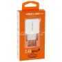 Сетевое зарядное устройство 2xUSB 2400mA Red Line Superior Y2 (белое)