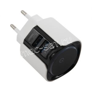 Сетевое зарядное устройство 2xUSB 2400mA Red Line NT-4 (белое)