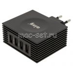 Сетевое зарядное устройство 4xUSB 4200mA Ainy EA-034H (черное)