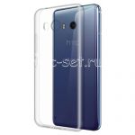 Чехол-накладка силиконовый для HTC U11 (прозрачный 1.0мм)