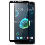 Защитное стекло для HTC Desire 12+ [на весь экран] (черное)