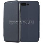 Чехол-книжка кожаный для Huawei Honor 10 (синий) Fashion Case