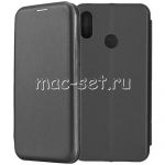 Чехол-книжка кожаный для Huawei Honor 10 Lite (черный) Fashion Case