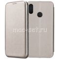 Чехол-книжка кожаный для Huawei Honor 10 Lite (серый) Fashion Case