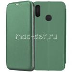 Чехол-книжка кожаный для Huawei Honor 10 Lite (зеленый) Fashion Case