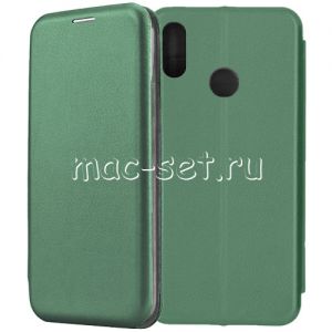Чехол-книжка кожаный для Huawei Honor 10 Lite (зеленый) Fashion Case