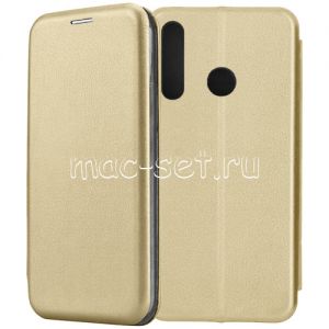 Чехол-книжка кожаный для Huawei Honor 10i (золотистый) Fashion Case