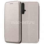 Чехол-книжка кожаный для Huawei Honor 20 (серый) Fashion Case