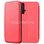 Чехол-книжка кожаный для Huawei Nova 5T (красный) Fashion Case