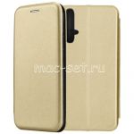Чехол-книжка кожаный для Huawei Nova 5T (золотистый) Fashion Case