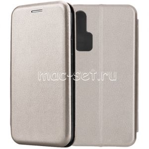 Чехол-книжка кожаный для Huawei Honor 20 Pro (серый) Fashion Case