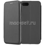 Чехол-книжка кожаный для Huawei Honor 7A (черный) Fashion Case
