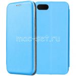 Чехол-книжка кожаный для Huawei Honor 7S (голубой) Fashion Case