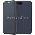 Чехол-книжка кожаный для Huawei Honor 7S (синий) Fashion Case