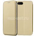Чехол-книжка кожаный для Huawei Honor 7S (золотистый) Fashion Case