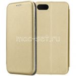 Чехол-книжка кожаный для Huawei Honor 7S (золотистый) Fashion Case