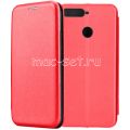 Чехол-книжка кожаный для Huawei Honor 7C (красный) Fashion Case