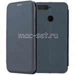Чехол-книжка кожаный для Huawei Honor 7A Pro (синий) Fashion Case