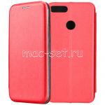 Чехол-книжка кожаный для Huawei Honor 7X (красный) Fashion Case