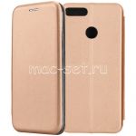 Чехол-книжка кожаный для Huawei Honor 7X (розовый) Fashion Case