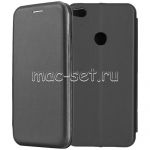 Чехол-книжка кожаный для Huawei Honor 8 Lite (черный) Fashion Case