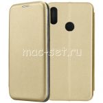 Чехол-книжка кожаный для Huawei Honor 8A / 8A Pro (золотистый) Fashion Case