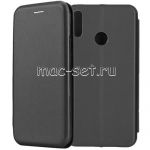 Чехол-книжка кожаный для Huawei Honor 8C (черный) Fashion Case