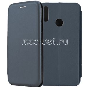 Чехол-книжка кожаный для Huawei Honor 8C (синий) Fashion Case