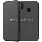 Чехол-книжка кожаный для Huawei Honor 8X (черный) Fashion Case