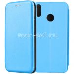 Чехол-книжка кожаный для Huawei Honor 8X (голубой) Fashion Case