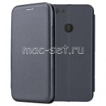 Чехол-книжка кожаный для Huawei Honor 9 Lite (синий) Fashion Case