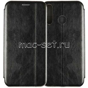 Чехол-книжка кожаный для Huawei Honor 20S / 20 Lite (черный) Retro Case