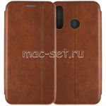 Чехол-книжка кожаный для Huawei Honor 20S / 20 Lite (коричневый) Retro Case